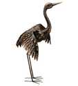 41-Inch Wings Up Bronze Crane