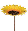 Sunflower Birdbath /Feeder Stake