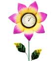 Pink Flower Thermometer Stake