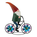 Gnome Riding a Bicycle Garden Decor