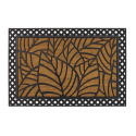 24-Inch x 36-Inch Coir And Rubber Doormat With Leaf