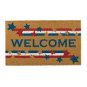 18-Inch x 30-Inch Coir Doormat With Welcome Americana