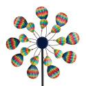 32-Inch Hot Air Balloon Wind Spinner Garden Stake