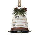 Beehive Bell Ornament In Antique White