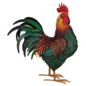 Large Rhode Island Red Metal Rooster Decor