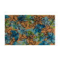 18 X 0.59 X 30-Inch Blue Flowers Coir Door Mat