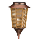 Lantern Wicker Solar Garden Stake