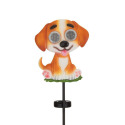 Dog Eye-Roller Solar Garden Stake
