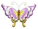 28-Inch Purple Butterfly Wall Decor