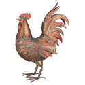 Copper Patina Rooster Decor 18-Inch