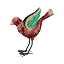 Red Henna Bird Decor Wing Up
