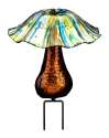 Blue And Yellow Solar Toadstool Stake