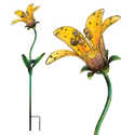 Yellow Tiger Lily Solar Stake
