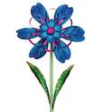 Blue Ribbon Flower Spinner Stake