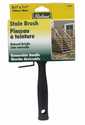 5-1/2-Inch Stain Brush With Threaded Hole White Bristles And Plastic Handle