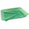 9-1/2-Inch 2-Liter Green Plastic Tray