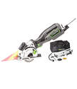 Plunge Circular Saw Kit with Miter Base and Laser-Light Guide — 3-1/2 in., 5.8 A