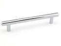 128mm Chrome Contemporary Steel Cabinet Pull