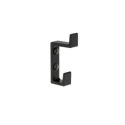 3-3/8-Inch Matte Black Double Hook