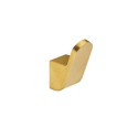 2-1/8-Inch Satin Brass Single Hook