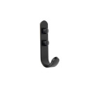 3-1/2-Inch Matte Black Single J Hook