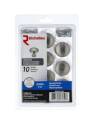 30mm Brushed Nickel Contemporary Metal Knob, 10-Pack