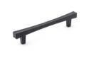 128mm Matte Black Transitional Metal Pull