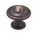 30mm Brushed Oil Rubbed Bronze Traditional Metal Knob