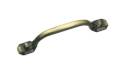 3-Inch Burnished Brass Traditional Metal Pull