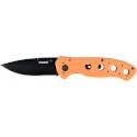 3-1/4-Inch Blaze Orange Handle Folding Blade Knife