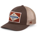 Brown and Tan with Tan Patch American Cattle Co Billboard Hat