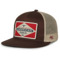 Brown and Putty Billboard Hat