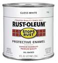 1/2-Pint Gloss White Protective Enamel Brush-On Paint