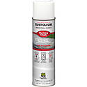 17-Ounce APWA White Industrial Choice M1800 Water-Based Precision Line Inverted Marking Spray Paint