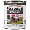 1-Quart Hammered Brown Stops Rust Brush-On Paint