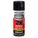 12-Ounce Gloss Black Automotive Acrylic Enamel 2X Spray Paint Plus Primer