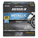 80-Ounce High Gloss Gunmetal RockSolid Polycuramine Metallic Floor Coating Kit