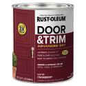 1-Quart Satin Cranberry Stops Rust Door And Trim Brush-On Paint