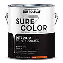 1-Gallon Flat Black Sure Color Interior Wall Paint + Primer
