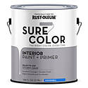 1-Gallon Eggshell Storm Gray Sure Color Interior Wall Paint Plus Primer