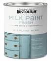 1-Quart Milk Finish Highland Blue Paint