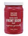 1-Quart Ambitious Red Satin Front Door Paint 