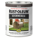 1-Quart Hammered Silver Stops Rust Brush-On Paint
