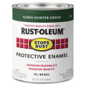 1-Quart Gloss Hunter Green Stops Rust Protective Enamel Brush-On Paint