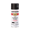 12-Ounce Flat Black Stops Rust Protective Enamel Spray Paint