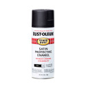 12-Ounce Satin Black Stops Rust Protective Enamel Spray Paint