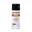 12-Ounce Gloss Black Stops Rust Protective Enamel Spray Paint