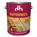 Superdeck Pressure Treated Wood Stain Professional Exterior Oil Base In Heart Redwood 1 Gal