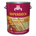 Superdeck Pressure Treated Wood Stain Professional Exterior Oil Base In Canyon Brown 1 Gal
