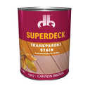 Superdeck Transparent Stain Professional Exterior Oil Base In Canyon Brown 1 Qt